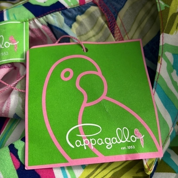 Pappagallo Tropical Pretty in Pink Tunic Blouse NWT size M - Picture 6 of 8